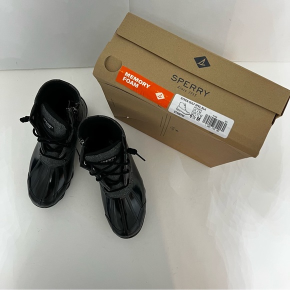 SPERRY TOP-SIDER Black Syren Gulf Cheetah Duck Boot - New In Box - Reemoly - Picture 6 of 16